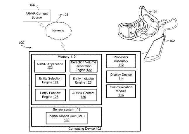 Google Patent | Volumetric Multi-Selection Interface for Selecting Multiple Objects in 3d Space