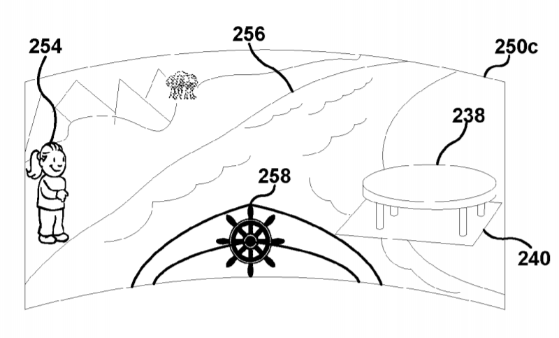 Sony Patent | Augmenting virtual reality content with real world content