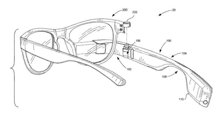 Google Patent | Interchangeable Eyewear/Head-Mounted Device Assembly With Quick Release Mechanism