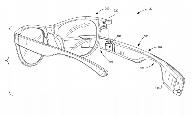 Google Patent | Interchangeable Eyewear/Head-Mounted Device Assembly With Quick Release Mechanism