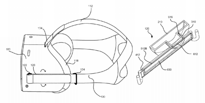 Facebook Patent | Strap Arm Of Head-Mounted Display With Integrated Audio Port