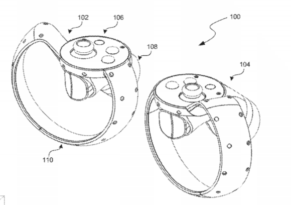 Oculus Patent | Handheld Controller With Spring-Biased Third Finger Button Assembly