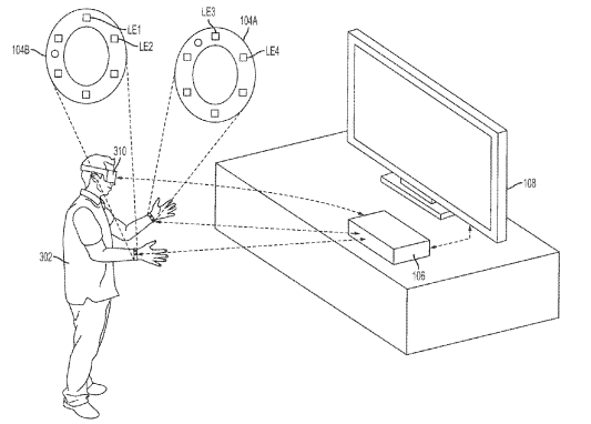 Sony Patent | Gaming device with rotatably placed cameras